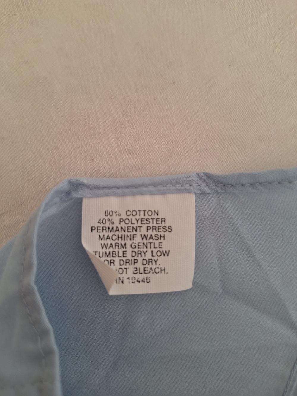 NWT Carroll Reed Light Blue Ruffle Neck Button-Down Blouse - Picture 8 of 8
